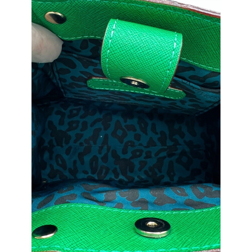 REBECCA MINKOFF Mini MAB Green Shoulder Bag Crossbody Leather Tote - Picture 8 of 14